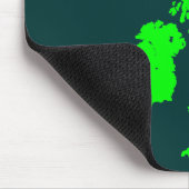 Britische Inseln - Grüne Schattierungen Mousepad (Ecke)