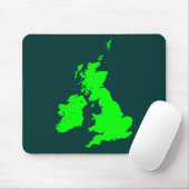 Britische Inseln - Grüne Schattierungen Mousepad (Mit Mouse)