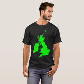 Britische Inseln im Grün T-Shirt (Vorne ganz)
