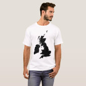 Britische Inseln im Schwarzen T-Shirt (Vorne ganz)