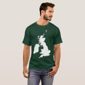 Britische Inseln im Weiß T-Shirt (Vorne ganz)