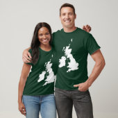 Britische Inseln im Weiß T-Shirt (Unisex)
