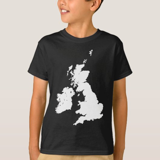 Britische Inseln im Weiß T-Shirt (Vorderseite)