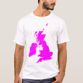 Britische Inseln in der Magenta T-Shirt (Vorderseite)