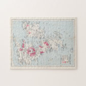 Britische Inseln Industrien Antike Karte Puzzle (Horizontal)