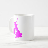 Britische Inseln - Magenta Kaffeetasse (Vorderseite Links)