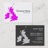 Britische Inseln - Magenta Visitenkarte (Vorne/Hinten)