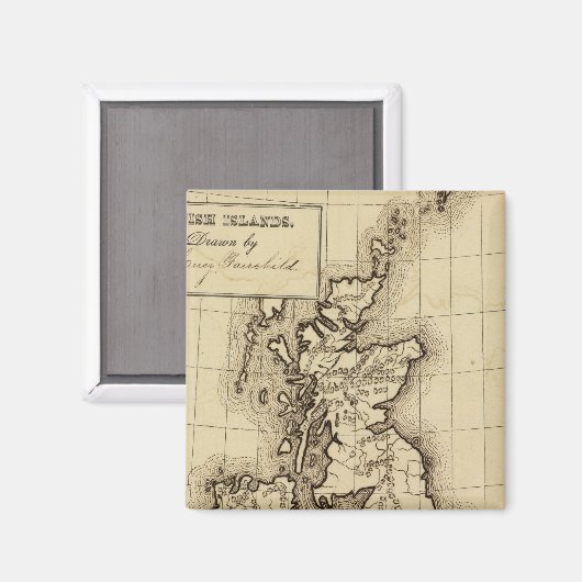 Britische Inseln Magnet (Vorderseite/Rückseite)