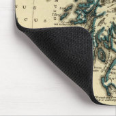 Britische Inseln mit umrissenen Grenzen Mousepad (Ecke)