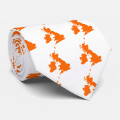 Britische Inseln - Orange Krawatte (Gerollt)