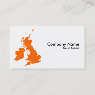 Britische Inseln - Orange Visitenkarte