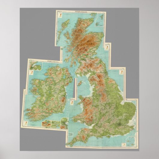 Britische Inseln Poster (Vorne)