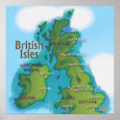 Britische Inseln Poster (Vorne)