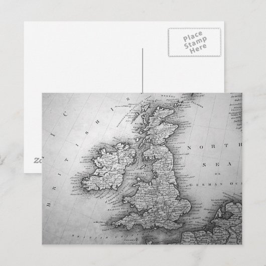 Britische Inseln Postkarte (Vorne/Hinten)