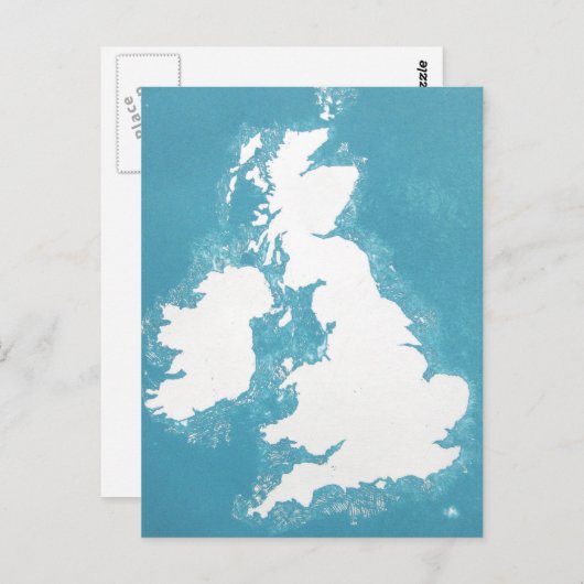 Britische Inseln Postkarte (Vorne/Hinten)