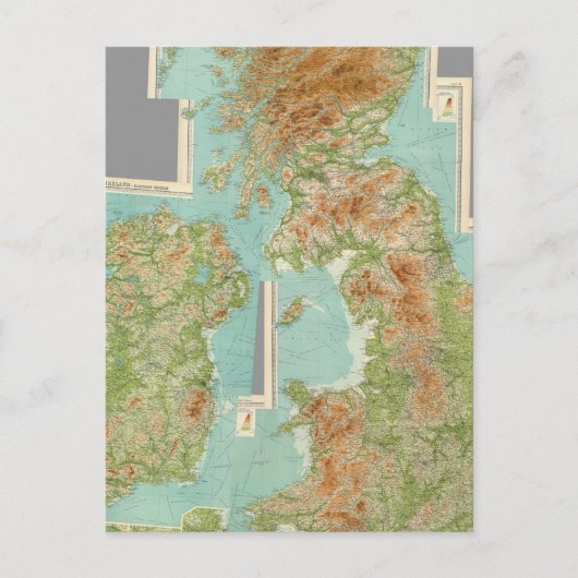 Britische Inseln Postkarte (Vorderseite)