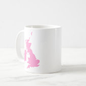 Britische Inseln - Rosa Kaffeetasse (Vorderseite Links)