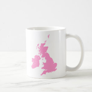Britische Inseln - Rosa Kaffeetasse