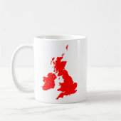 Britische Inseln - Rot Kaffeetasse (Links)