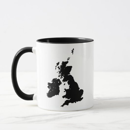 Britische Inseln - Schwarz Tasse (Links)