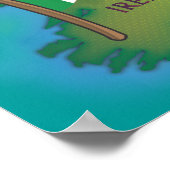 Britische Inseln und Irland Poster (Ecke)