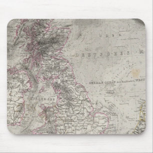 Britische Inseln und umliegende Meere Mousepad