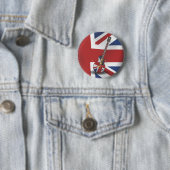 britische Invasion Button (Beispiel)