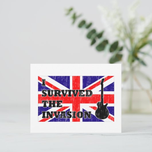 britische Invasion Postkarte (Stehend Vorderseite)