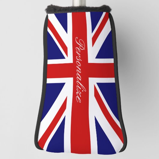 Britische Jack-Fahne-Pappdeckel Golf Headcover (Rotieren 90)