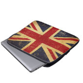 Britische Jack Flag Vintager Laptop-Sleeve Laptopschutzhülle (Vorne Knopf)