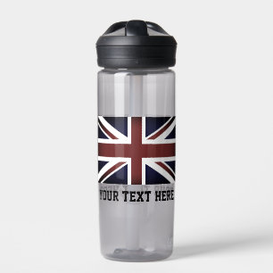 Britische Jack-Flagge - Brunnenflasche Trinkflasche
