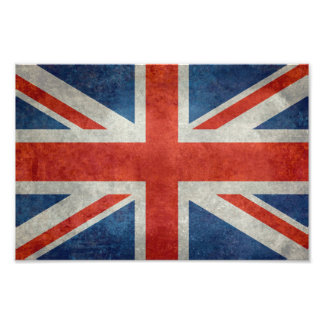 Britische Jack-Flagge im Retrostil-Foto Fotodruck