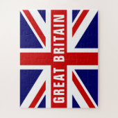 Britische Jack-Flagge-Zollpuzzle in der Geschenkbo Puzzle (Vertikal)
