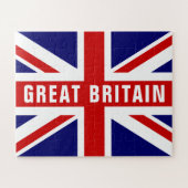 Britische Jack-Flagge-Zollpuzzle in der Geschenkbo Puzzle (Horizontal)