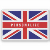 Britische Jack UK-Flagge Vinyl-Notebook-Sticker Aufkleber (Vorderseite)