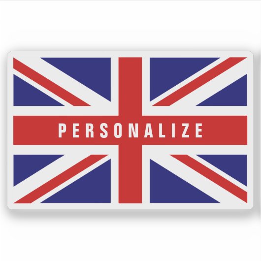 Britische Jack UK-Flagge Vinyl-Notebook-Sticker Aufkleber (Vorderseite)