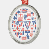 Britische Jubiläum-Ikonen Ornament Aus Metall (Links)