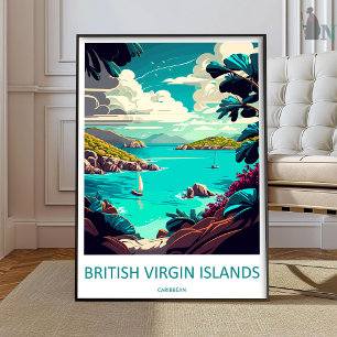 Britische Jungferninseln Reise Druck Wandkunst Bri Poster