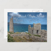 Britische Jungfrau Burg Postkarte (Vorne/Hinten)