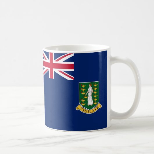 Britische Jungfrau Inseln Flag Keramik Kaffee Tass Kaffeetasse (Rechts)