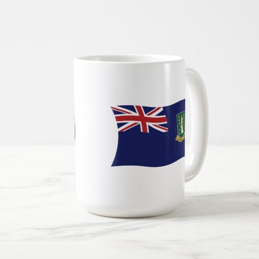 Britische Jungfrau-Inseln Flag-Tasse Kaffeetasse (VorderseiteRechts)