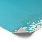 Britische Jungfrau Inseln Vintager Urlaub Poster (Ecke)