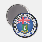 Britische Jungfrau Magnet (Vorderseite/Rückseite)