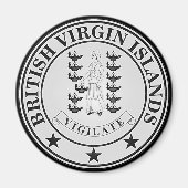 Britische Jungfrau Magnet (Vorne)