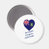 Britische Jungfrau Magnet (Vorderseite/Rückseite)
