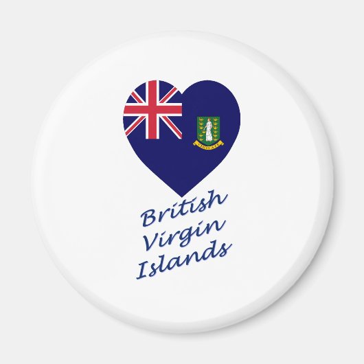 Britische Jungfrau Magnet (Vorne)