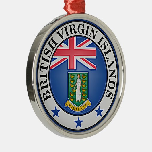 Britische Jungfrau Ornament Aus Metall (Rechts)