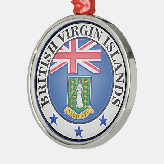 Britische Jungfrau Ornament Aus Metall (Links)