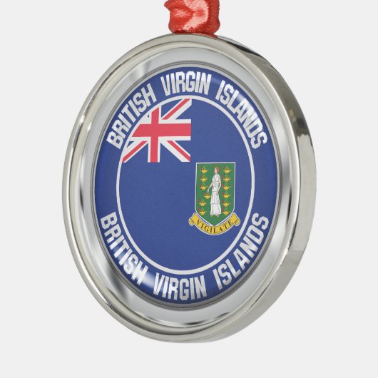 Britische Jungfrau Ornament Aus Metall (Links)