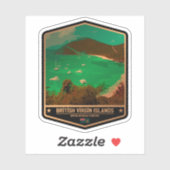 Britische Jungfrauen Aufkleber (Blatt)